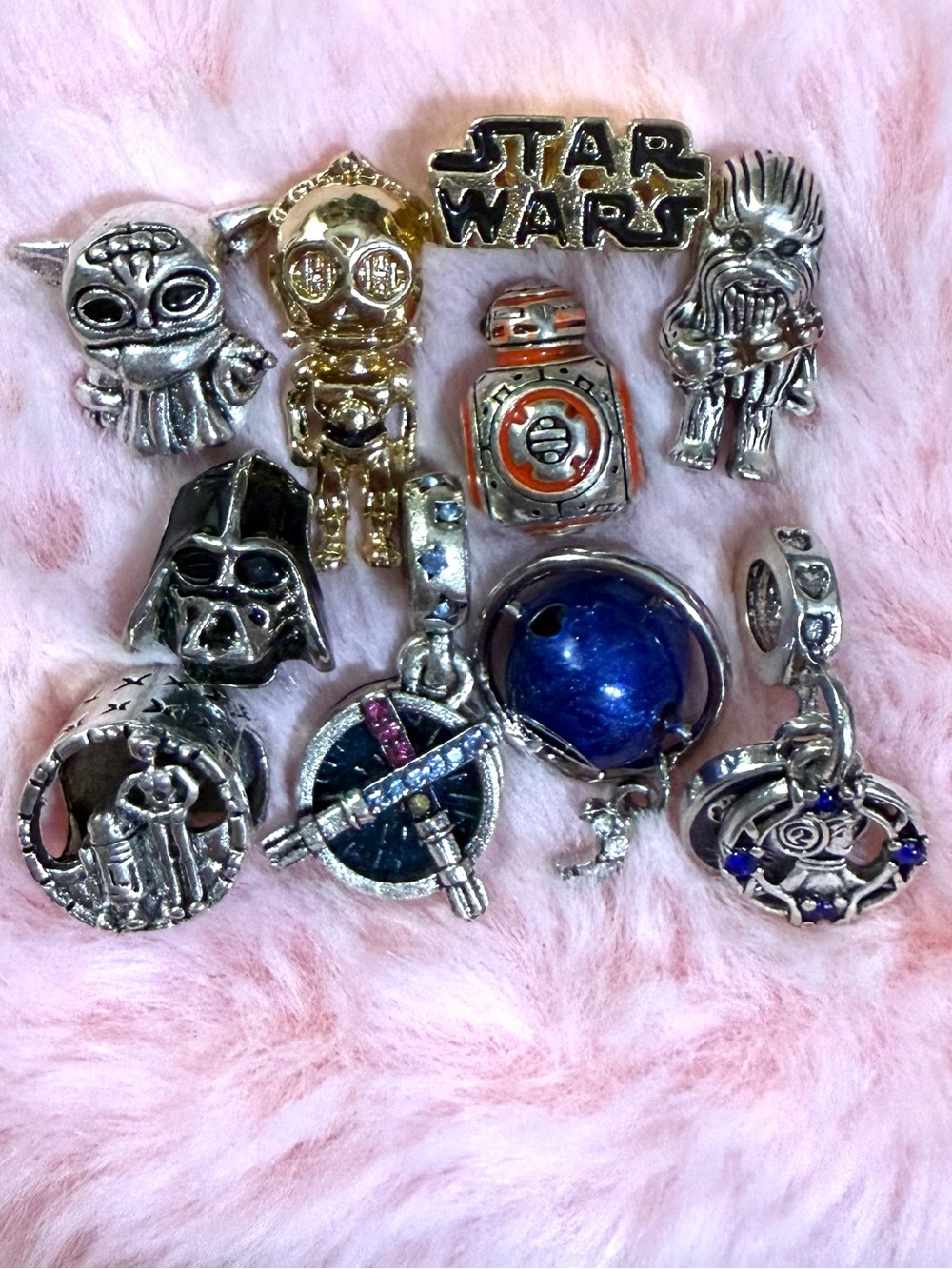 10 Disney Star Wars Bead Charm Bundle Set - Not Pandora